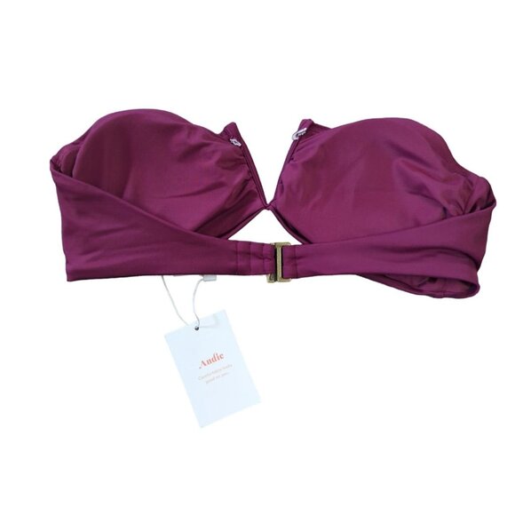Andie SwimThe Scala Top Plum Size Medium - Picture 4 of 6